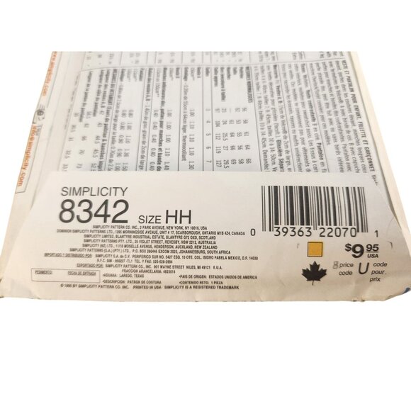 New Look 6309 & Simplicity 8342 Kids’ Sewing Patterns Sizes 3-8 Dresses & Active - Picture 7 of 8